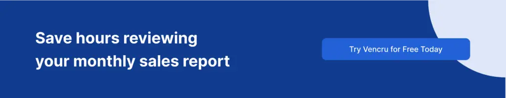 Vencru | Retail store opening and closing checklist monthly sales report