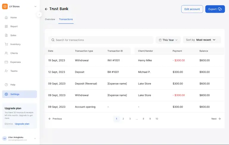 Vencru | Product Update: Bank Accounts Feature Vencru | Product Update: Bank Accounts Feature